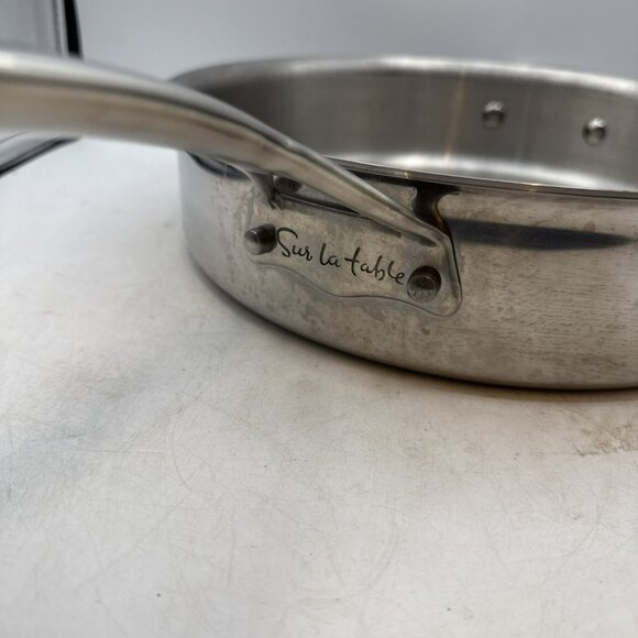 Sur La Table Stainless Steel 12” Skillet Fry Pan Frying 30 cm 5 Qt - Picture 2 of 7